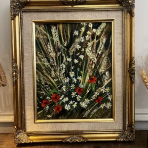 Daisy & Poppy Field Study SOLD