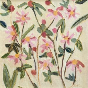 Free Floral in Pink and Green SOLD